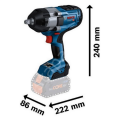 Bosch Professional GDS 18V-1000 (Solo) Akülü Darbeli Somun Sıkma Makinesi 06019J8300