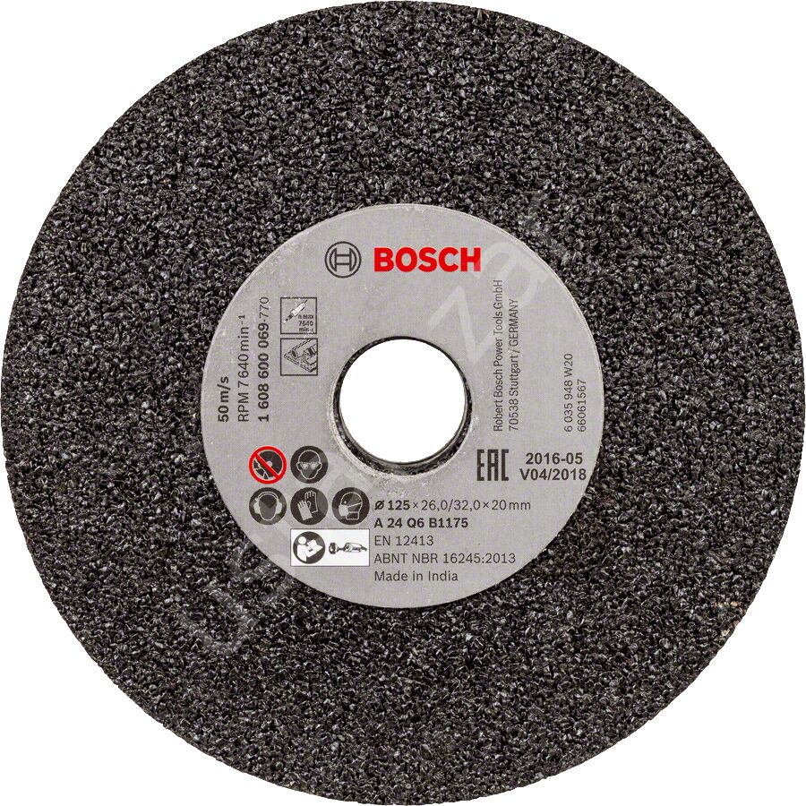 Bosch - GGS6S İçin 125 mm 24 Kum Taşlama Taşı 1608600069
