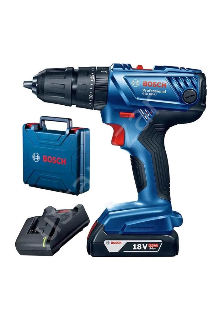 Bosch Professional GSB 180-Li Tek Akülü 2 Ah Vidalama Makinesi