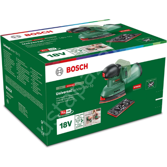 Bosch UniversalSander 18V-10 (Solo) Akülü Üçgen Zımpara 06033E3100