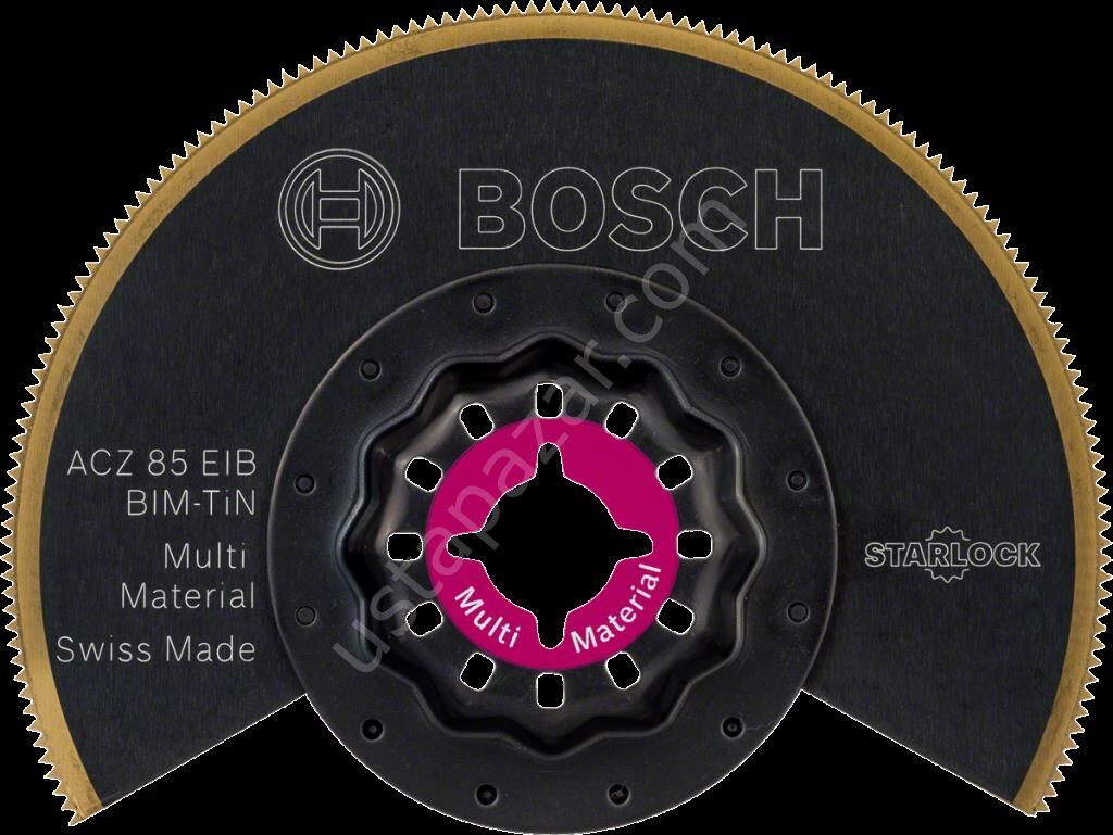 Bosch - Starlock - ACZ 85 EIB - BIM-TIN Çoklu Malzeme İçin Segman Testere Bıçağı, Bombeli 1'li 2608661758