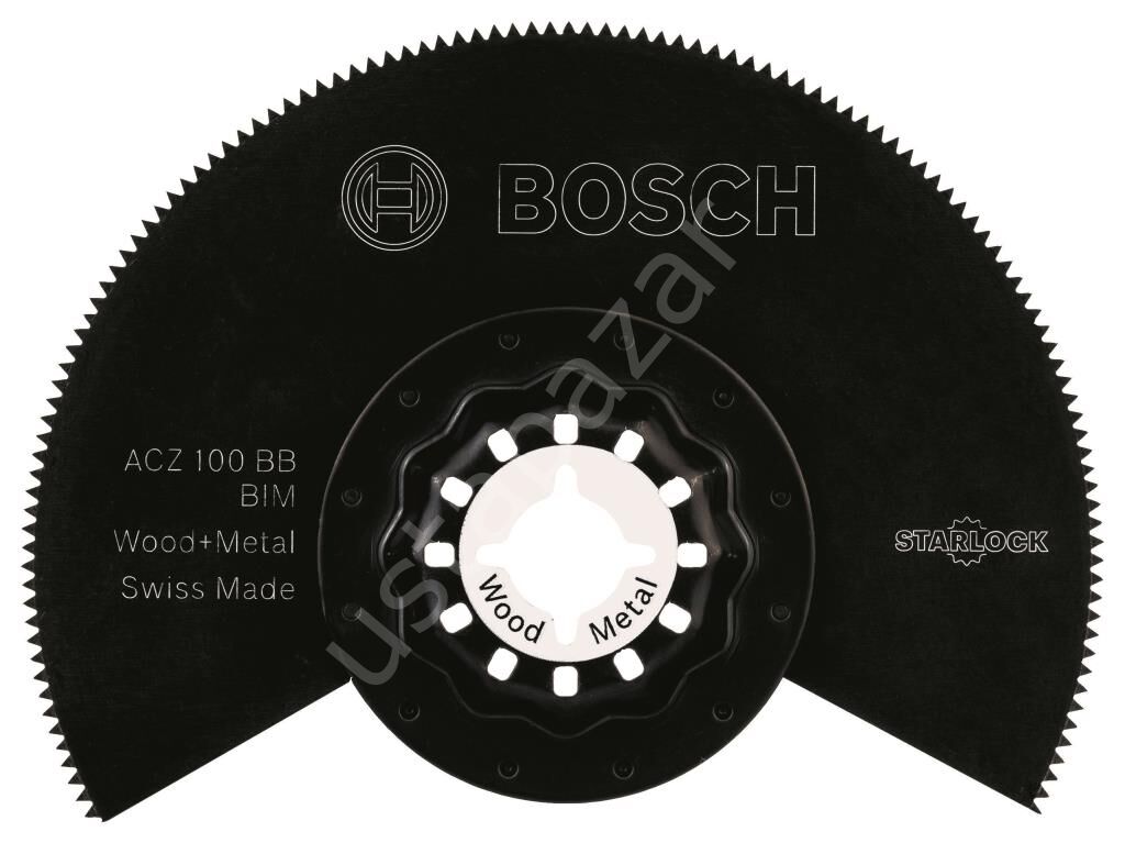 Bosch - Starlock - ACZ 100 BB - BIM Ahşap ve Metal İçin Segman Testere Bıçağı, Bombeli 1'li 2608661633