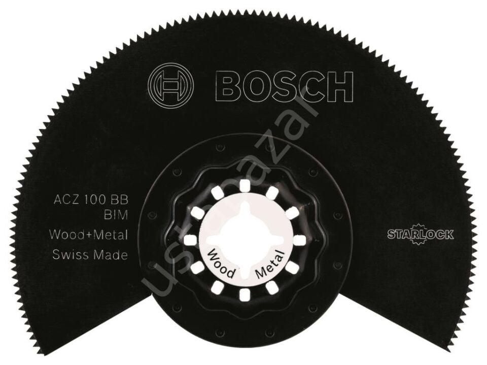 Bosch - Starlock - ACZ 100 BB - BIM Ahşap ve Metal İçin Segman Testere Bıçağı, Bombeli 1'li 2608661633