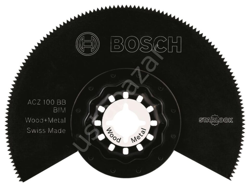 Bosch - Starlock - ACZ 100 BB - BIM Ahşap ve Metal İçin Segman Testere Bıçağı, Bombeli 1'li 2608661633