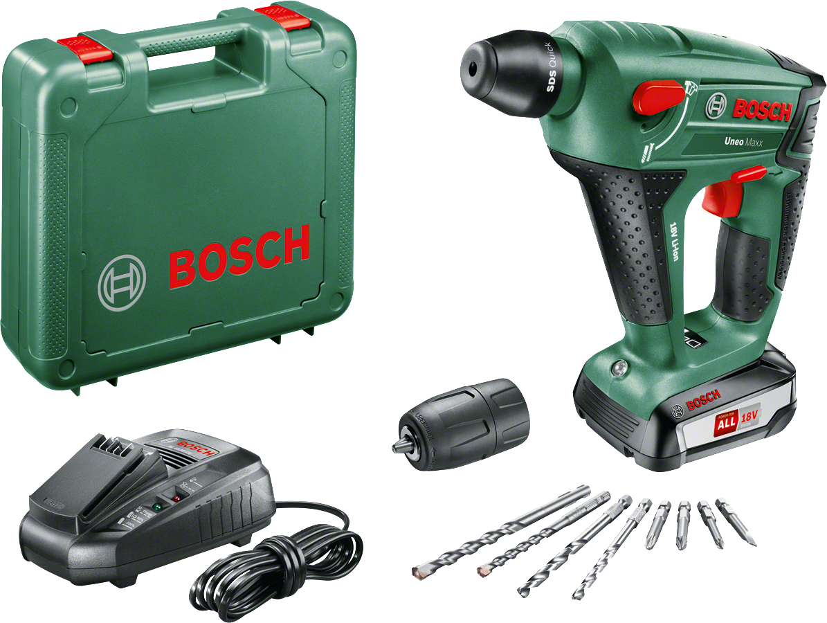 Bosch UNEO MAXX 18 V Tek Akülü Kırıcı Delici (1 x 2,5 Ah) 060395230F