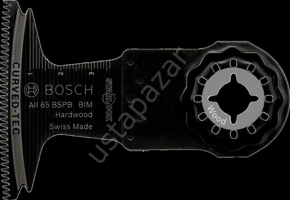 Bosch - Starlock - AII 65 BSPB - BIM Sert Ahşap İçin Daldırmalı Testere Bıçağı 1'li 2608662017