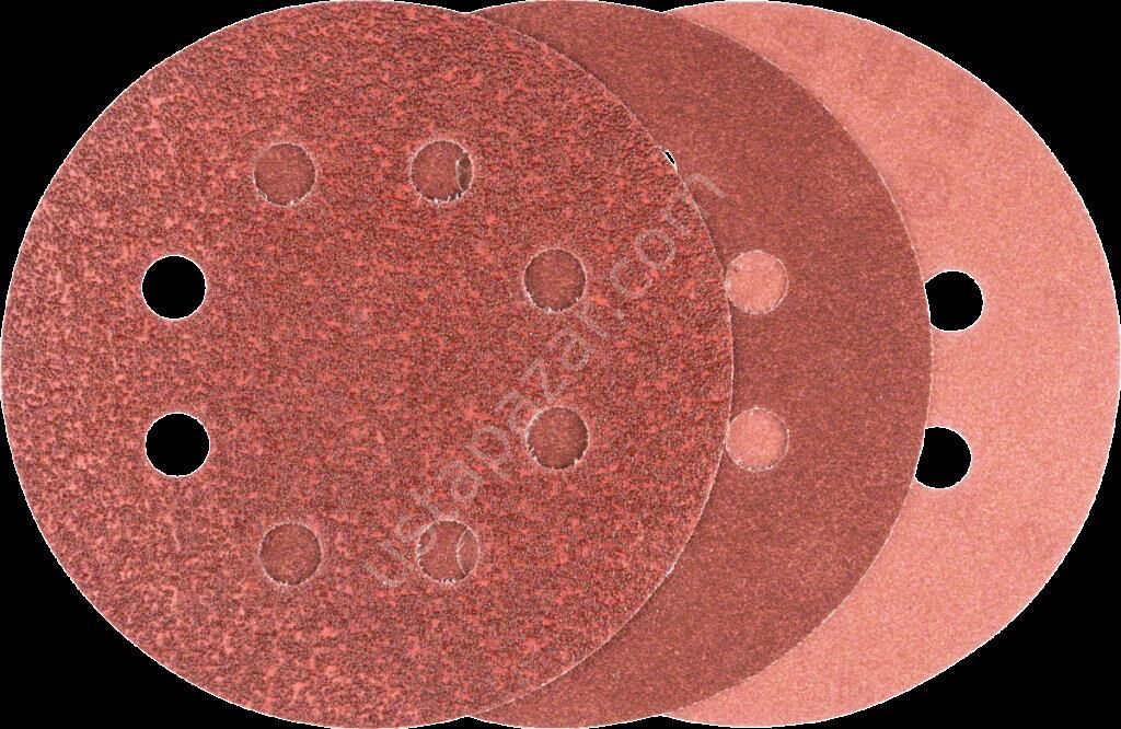 Bosch - Eksantirik Zımpara Kağıdı 6'lı Set, 125 mm 60/120/240 Kum 8 Delik