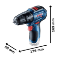 Bosch Professional GSB 12V-30 (Solo) Akülü Darbeli Vidalama Makinesi 06019G9102