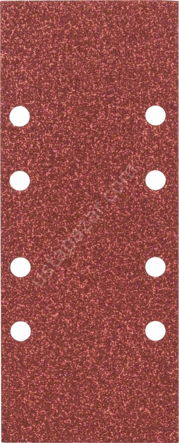 Bosch - Titreşimli Zımpara Kağıdı 10'lu, 93 x 230 mm 60 Kum 8 Delik