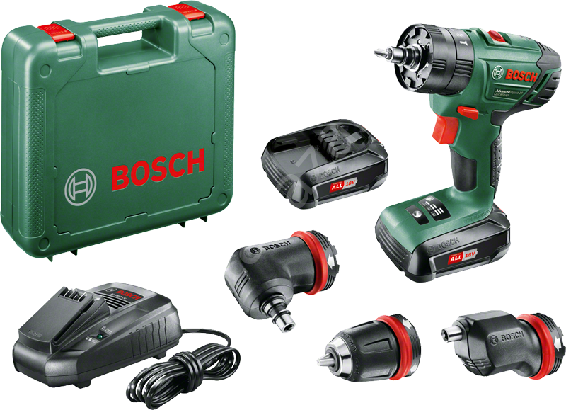 Bosch AdvancedImpact 18 Çift Akülü Darbeli Delme Vidalama Makinesi (2 x 1,5 Ah) + 3 Adaptör 06039A3401