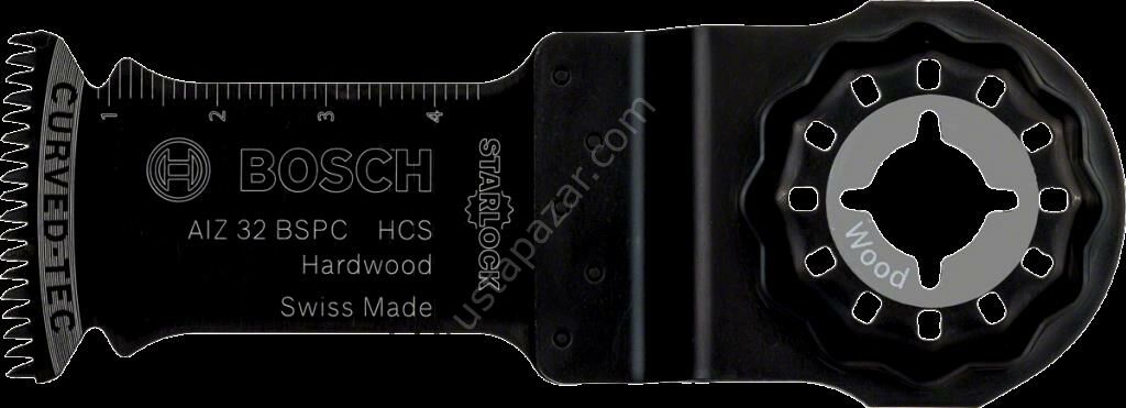 Bosch - Starlock - AIZ 32 BSPC - HCS Sert Ahşap İçin Daldırmalı Testere Bıçağı 1'li 2608662360
