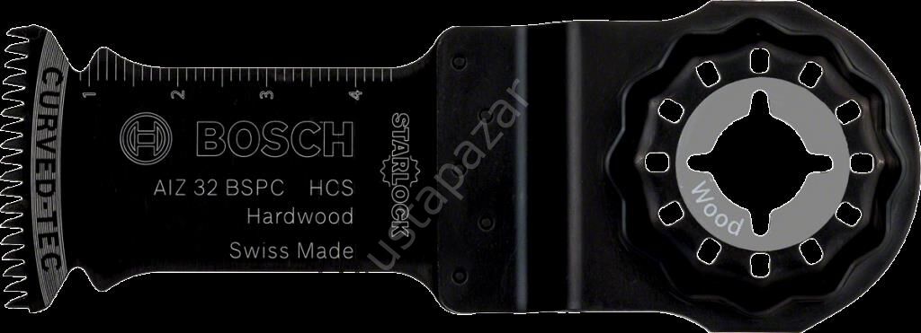 Bosch - Starlock - AIZ 32 BSPC - HCS Sert Ahşap İçin Daldırmalı Testere Bıçağı 1'li 2608662360