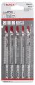 Bosch - Temiz Kesim Serisi PVC İçin T 302 H Dekupaj Testeresi Bıçağı - 5'Li Paket 2608667448