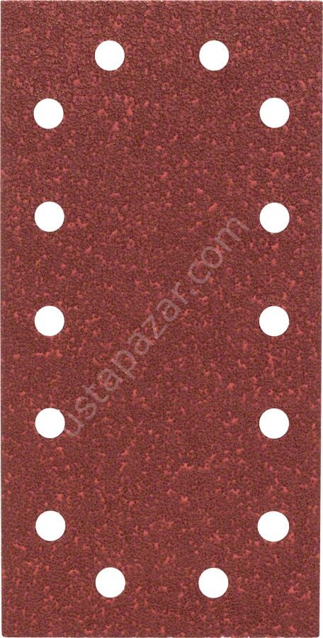 Bosch - Titreşimli Zımpara Kağıdı 10'lu, 115 x 230 mm 40 Kum 14 Delik