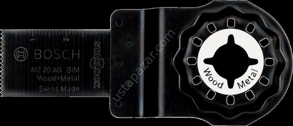 Bosch - Starlock - AIZ 20 AB - BIM Ahşap ve Metal İçin Daldırmalı Testere Bıçağı 1'li 2608661640