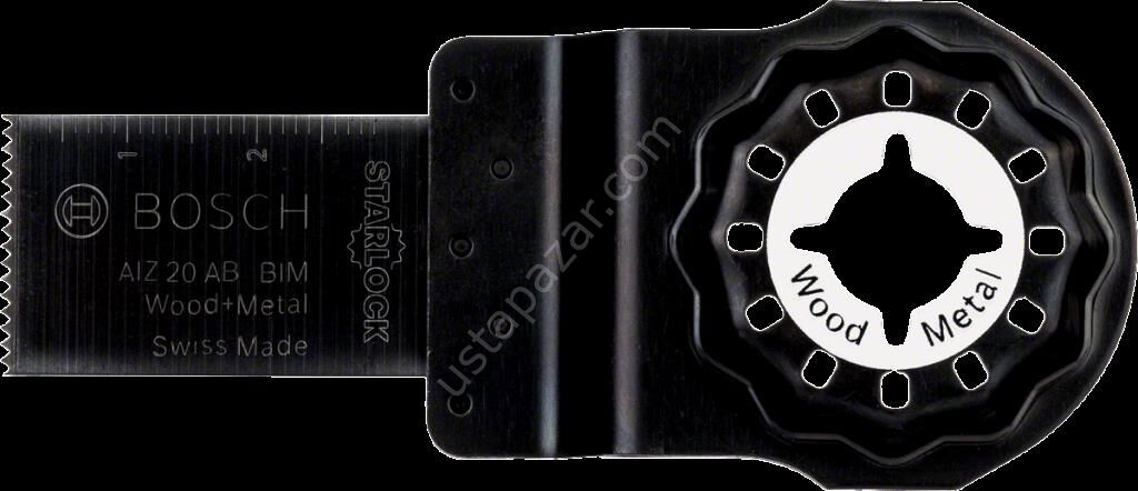 Bosch - Starlock - AIZ 20 AB - BIM Ahşap ve Metal İçin Daldırmalı Testere Bıçağı 5'li 2608661628
