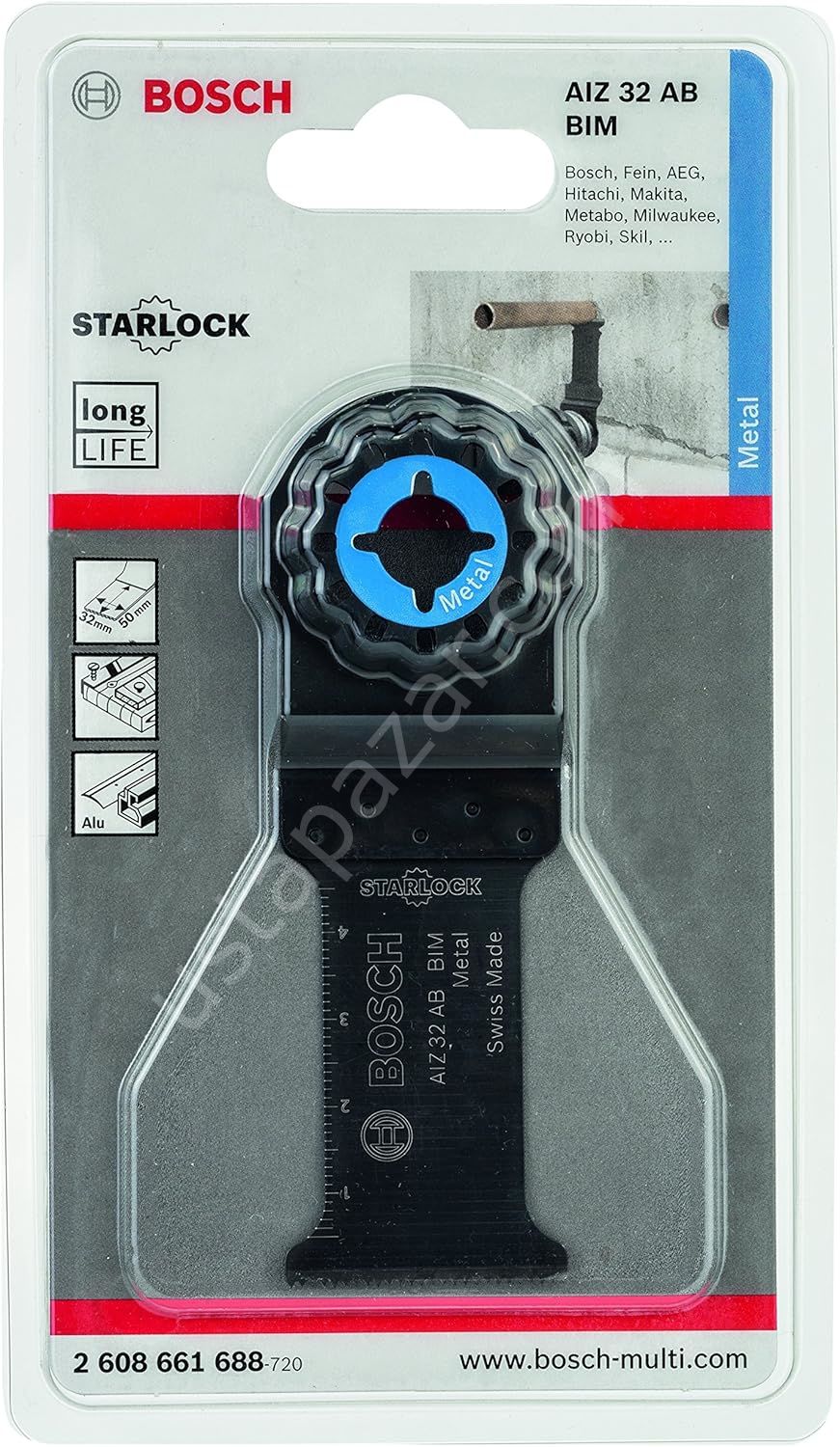 Bosch - Starlock - AIZ 32 AB - BIM Metal İçin Daldırmalı Testere Bıçağı 1'li 2608661688