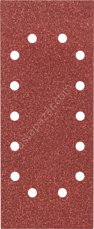 Bosch - Titreşimli Zımpara Kağıdı 10'lu, 115 x 280 mm 60 Kum 14 Delik