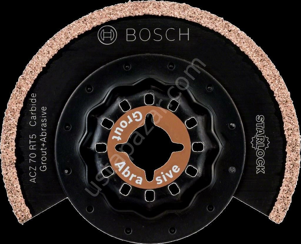 Bosch - Starlock - ACZ 70 RT5 - Carbide RIFF Zımpara Uçlu Dar Kesim Segman Testere Bıçağı 50 Kum Kalınlığı 1'li 2608661692