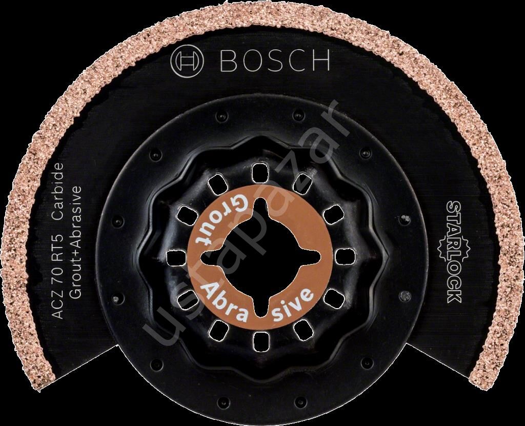 Bosch - Starlock - ACZ 70 RT5 - Carbide RIFF Zımpara Uçlu Dar Kesim Segman Testere Bıçağı 50 Kum Kalınlığı 1'li 2608661692
