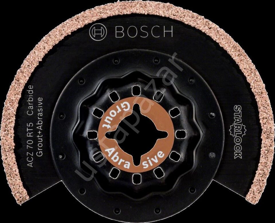 Bosch - Starlock - ACZ 70 RT5 - Carbide RIFF Zımpara Uçlu Dar Kesim Segman Testere Bıçağı 50 Kum Kalınlığı 1'li 2608661692