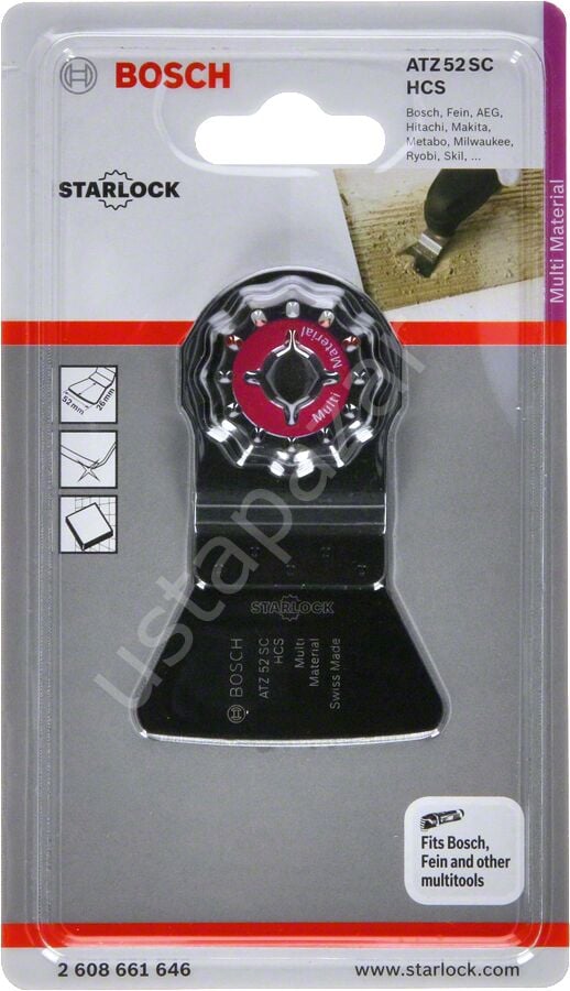 Bosch - Starlock - ATZ 52 SC - HCS Harç ve Beton Artıkları İçin Sert Raspa Bıçağı 1'li 2608661646