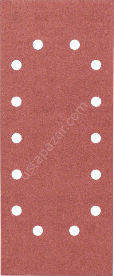 Bosch - Titreşimli Zımpara Kağıdı 10'lu, 115 x 280 mm 180 Kum 14 Delik