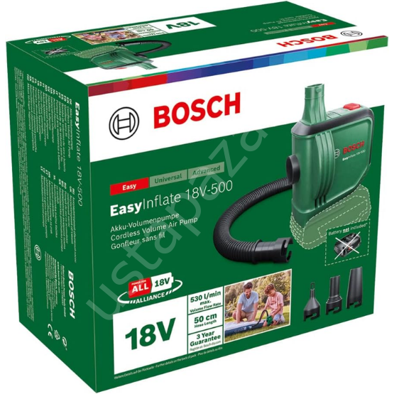 Bosch EasyInflate 18V-500 (Solo) Akülü Hava Pompası - 0603947200