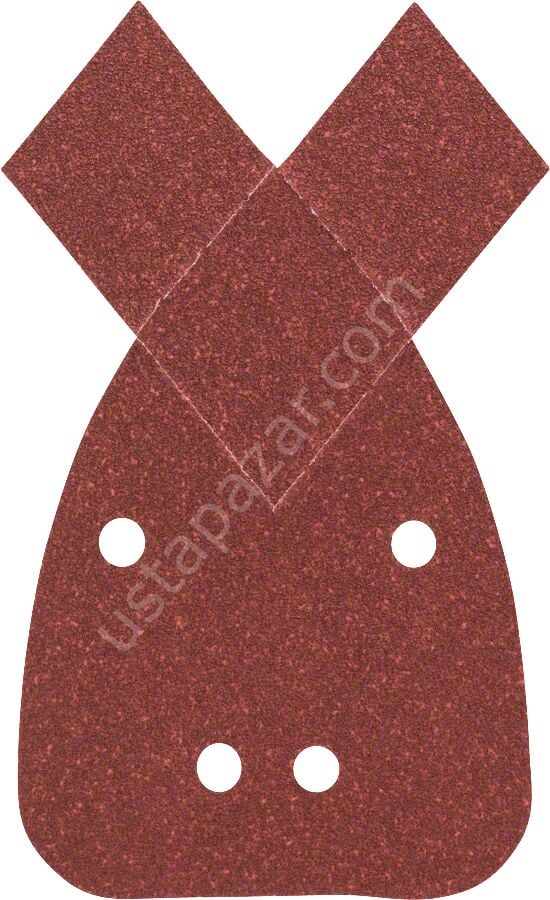 Bosch - Multi Zımpara Kağıdı 5'li, 95 x 135 mm 80 Kum 4 Delik