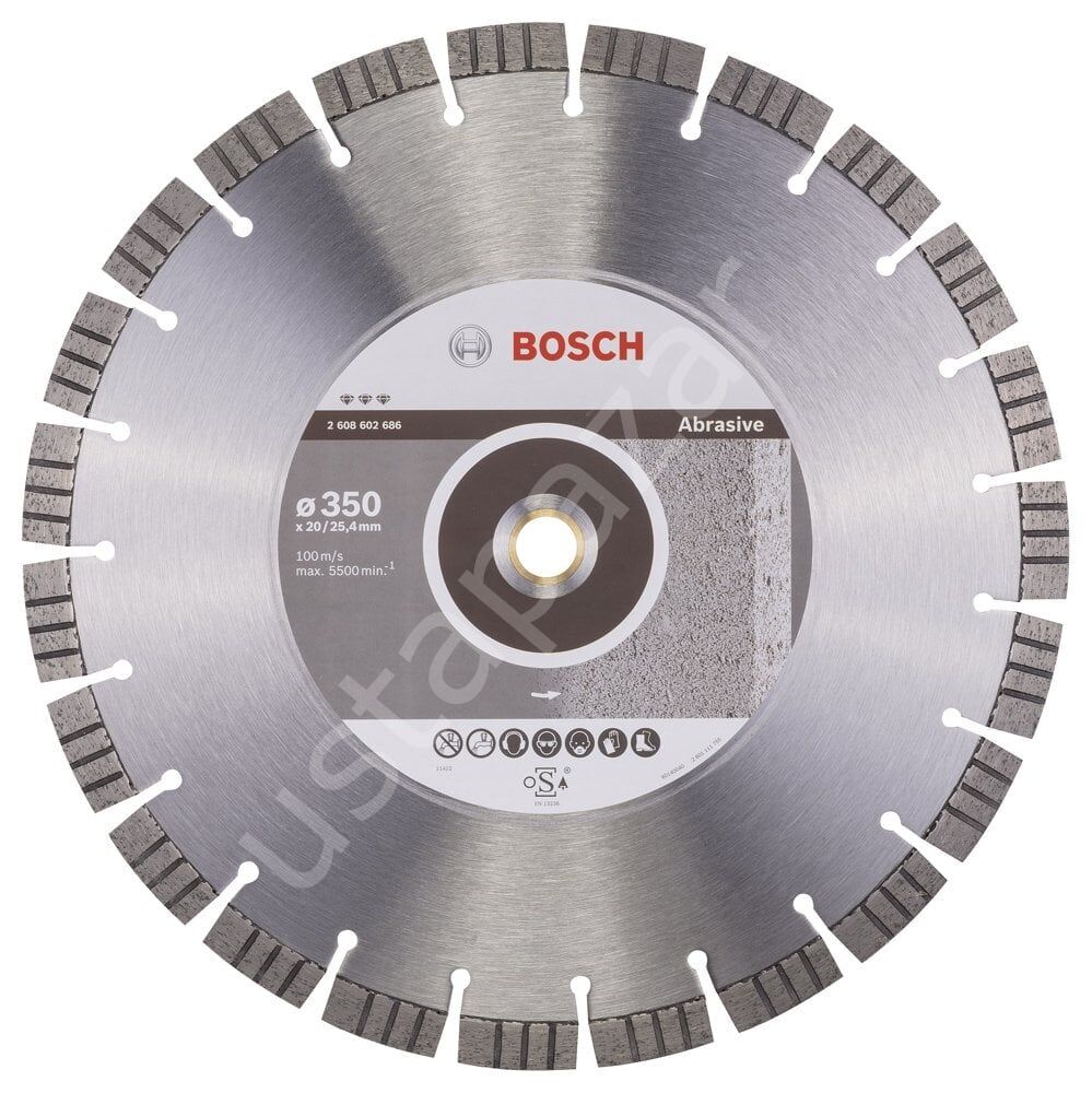 Bosch - Best Serisi Aşındırıcı Malzemeler İçin Elmas Kesme Diski 350 mm 2608602686