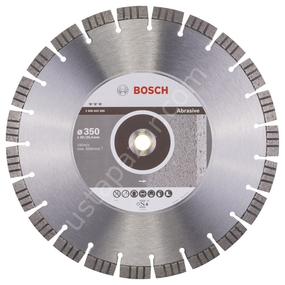 Bosch - Best Serisi Aşındırıcı Malzemeler İçin Elmas Kesme Diski 350 mm 2608602686