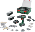 Bosch UniversalDrill 18V (2x1,5 Ah) Akülü Delme Vidalama Makinesi+ 241 parça set + Systembox S 06039D4003