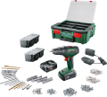 Bosch UniversalDrill 18V (2x1,5 Ah) Akülü Delme Vidalama Makinesi+ 241 parça set + Systembox S 06039D4003