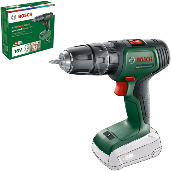 Bosch UniversalImpact 18V Akülü Darbeli Delme Vidalama Makinesi Solo 06039D4100