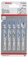 Bosch - Ekonomik Seri Metal İçin T 118 A Dekupaj Testeresi Bıçağı - 5'Li Paket 2608631013