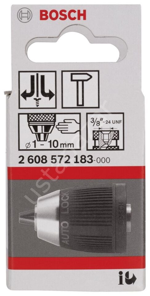 Bosch - 1-10 mm - 3/8''-24 Anahtarsız Mandren 2608572183