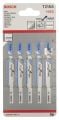 Bosch - Ekonomik Seri Metal İçin T 218 A Dekupaj Testeresi Bıçağı - 5'Li Paket 2608631032