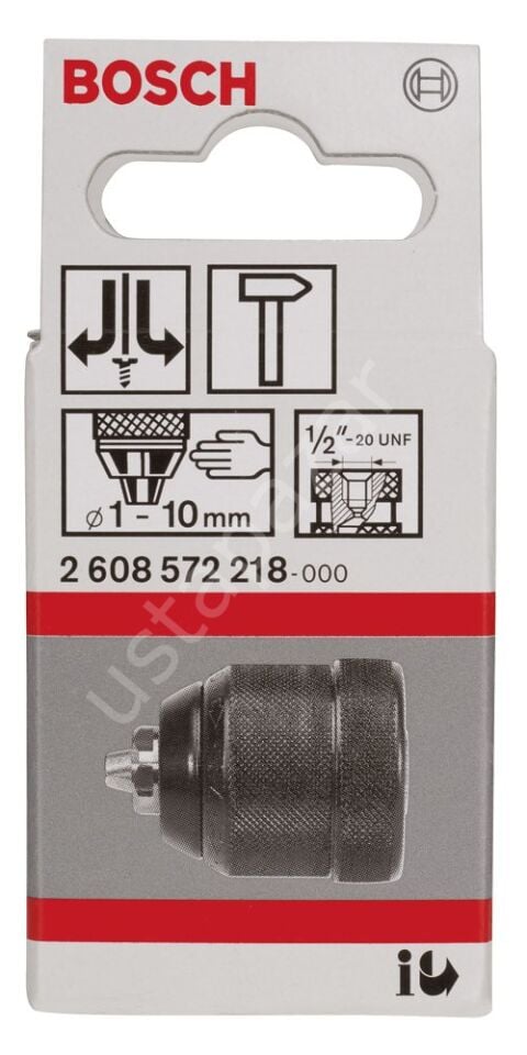 Bosch - 1-10 mm - 1/2''-20 Anahtarsız Mandren 2608572218