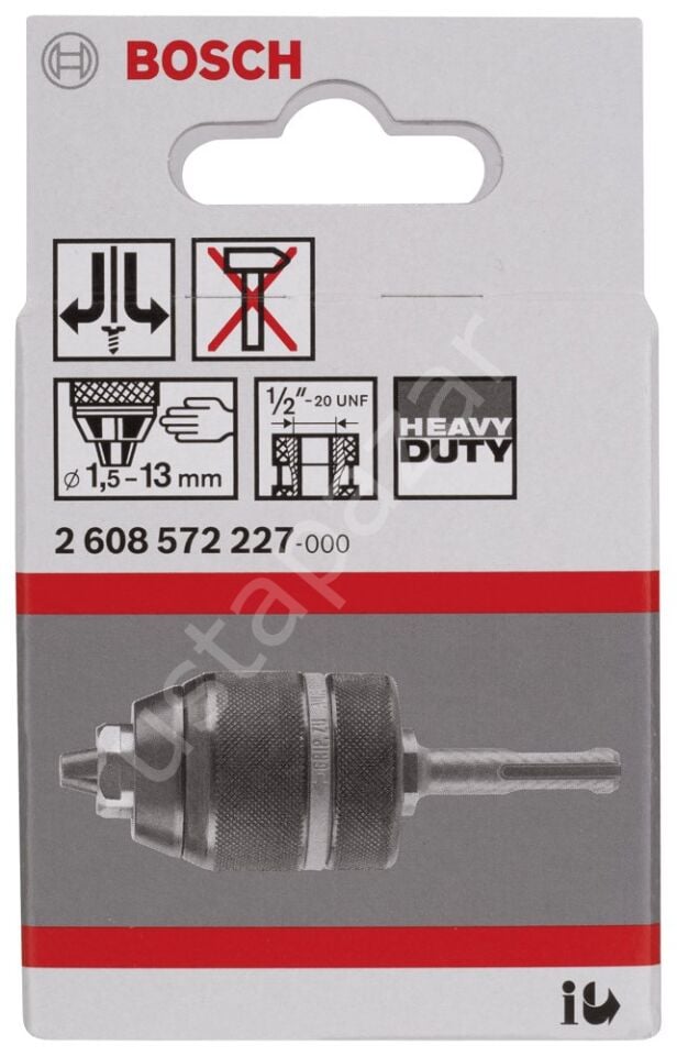 Bosch - SDS-Plus Anahtarsız Mandren 1,5-13 mm 2608572227