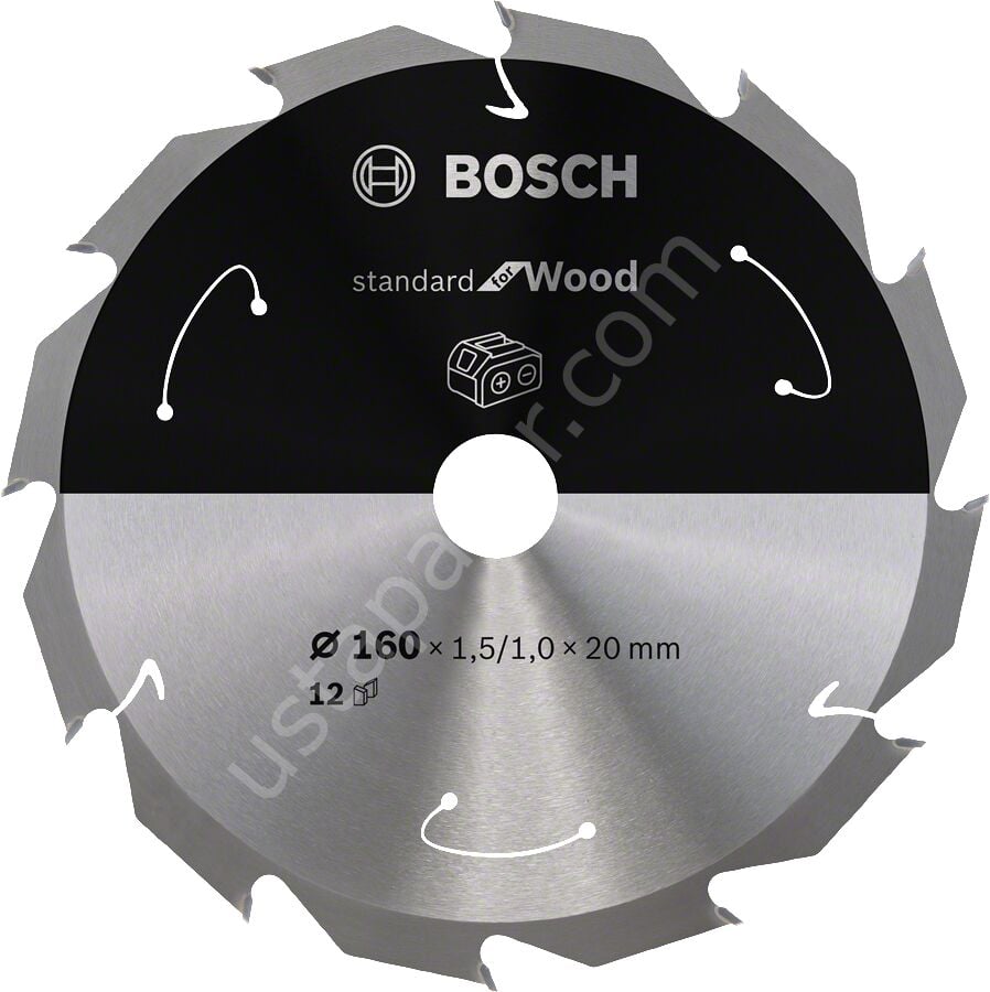Bosch - Standard for Serisi Ahşap için Akülü Daire Testere Bıçağı 160*20 mm 12 Diş 2608837675