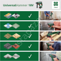 Bosch UniversalHammer 18V (1x 2,5Ah) Akülü Kırıcı-Delici 06039D6002