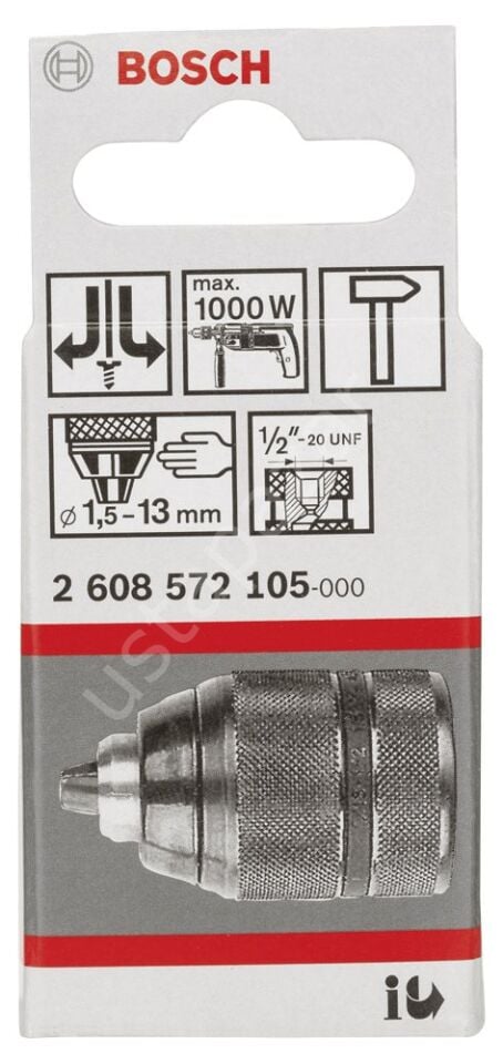 Bosch - 1,5-13 mm - 1/2''-20 Anahtarsız Mandren 2608572105
