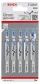 Bosch - Kırılmaya Karşı Dayanıklı Seri Metal İçin T 118 AF Dekupaj Testeresi Bıçağı - 5'Li Paket 2608634505