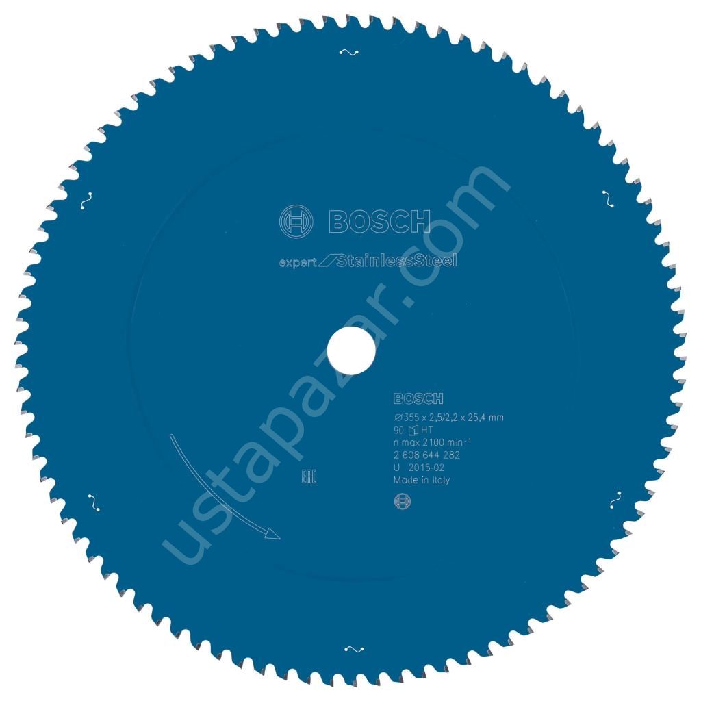 Bosch - Expert Serisi Paslanmaz Çelik için Daire Testere Bıçağı 355*25,4 mm 90 Diş 2608644282