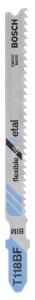 Bosch - Kırılmaya Karşı Dayanıklı Seri Metal İçin T 118 BF Dekupaj Testeresi Bıçağı - 5'Li Paket 2608634503