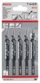 Bosch - Hassas Kesim Serisi Ahşap İçin T 144 DP Dekupaj Testeresi Bıçağı - 5'Li Paket