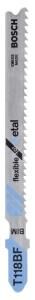 Bosch - Kırılmaya Karşı Dayanıklı Seri Metal İçin T 118 BF Dekupaj Testeresi Bıçağı - 100'Lü Paket 2608634586