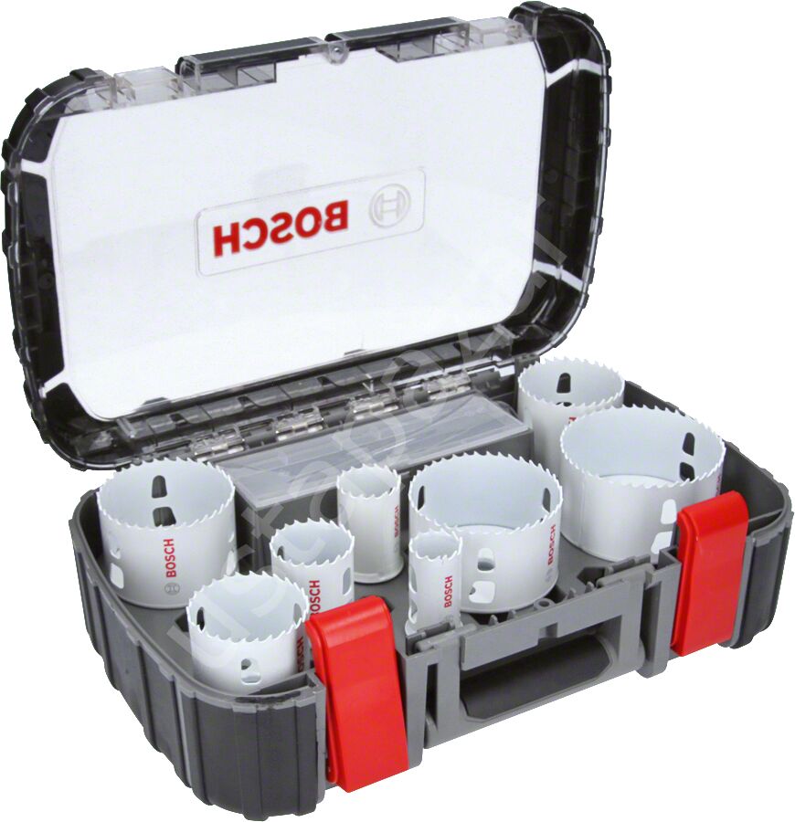 Bosch - Yeni Progressor Serisi Delik Açma Testeresi (Panç) Seti 11 Parça Ø 25-32-40-54-60-68-76-86 mm 2608594194