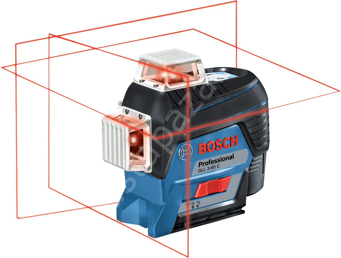Bosch GLL 3-80 C 12v Akülü Professional Çizgi Lazeri 0601063R02