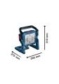 Bosch Professional GLI 18V-5000 C Akülü Şantiye Lambası (Solo/Aküsüz - 5000 Lümen) - 06019P5100